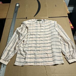 Sophisticates Jonathan Martin Women’s Top Blouse Size 14, Pink‎ Stripe Shirt